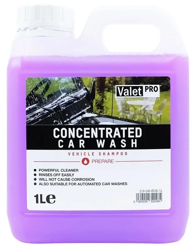 Valet Pro Concentrated Car Wash 1lt. Seramik Korumalar Için Ph Dengeli Konsantre Şampuan