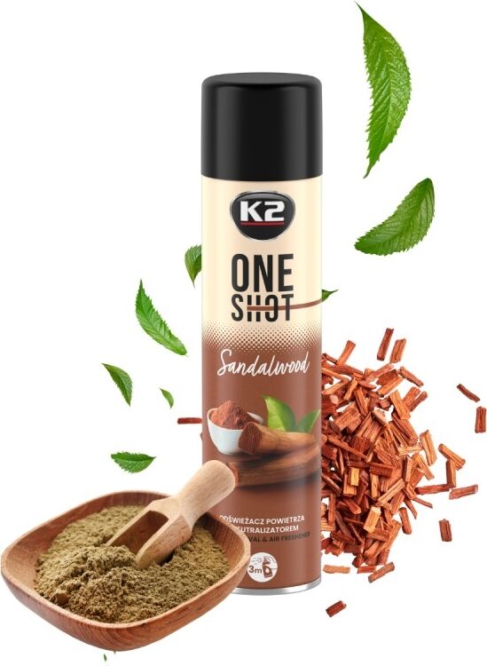 K2 ONE SHOT SANDAL AĞACI 600ml Koku giderici ve oda spreyi