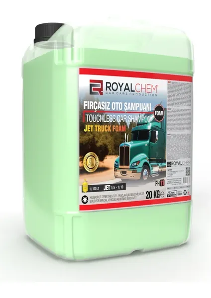 ROYALCHEM CAR CARE PRODUCTION JetTruck Köpük – Güçlü Temizlik, 20 Kg