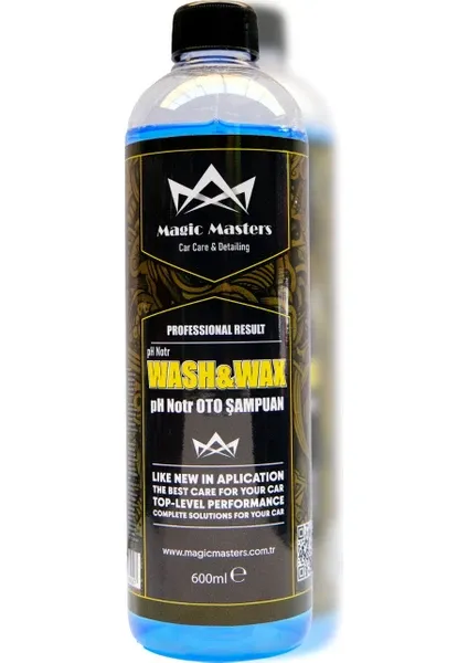 magic masters Wash&wax Ph Notr Oto Şampuan 600 ml