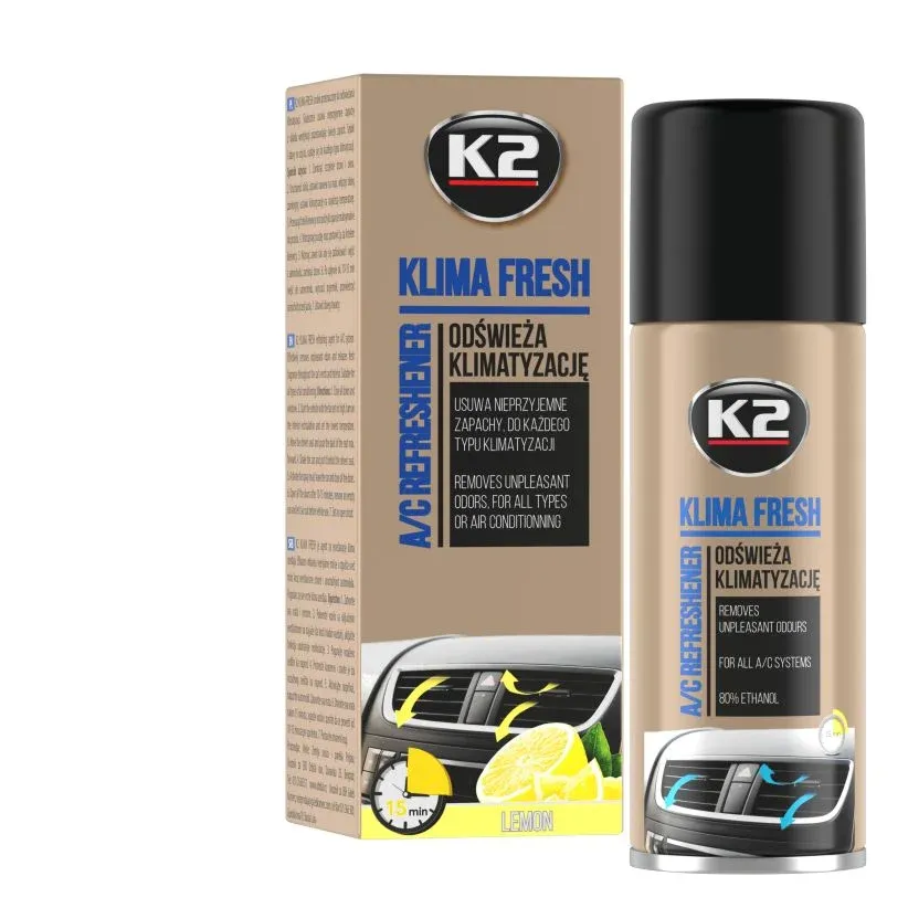 K2 PRO K2 Klıma Fresh Lemon(Limon Aromalı) Klima Koku Giderici 150 ml