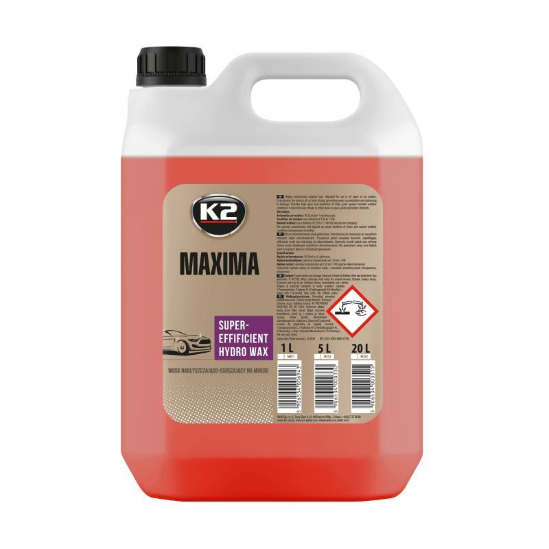 K2 MAXIMA WET COAT Islak hızlı Kurulama Cilası 5L