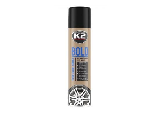 K2 BOLD 600 ML Lastik Parlatıcı ve Koruyucu Sprey