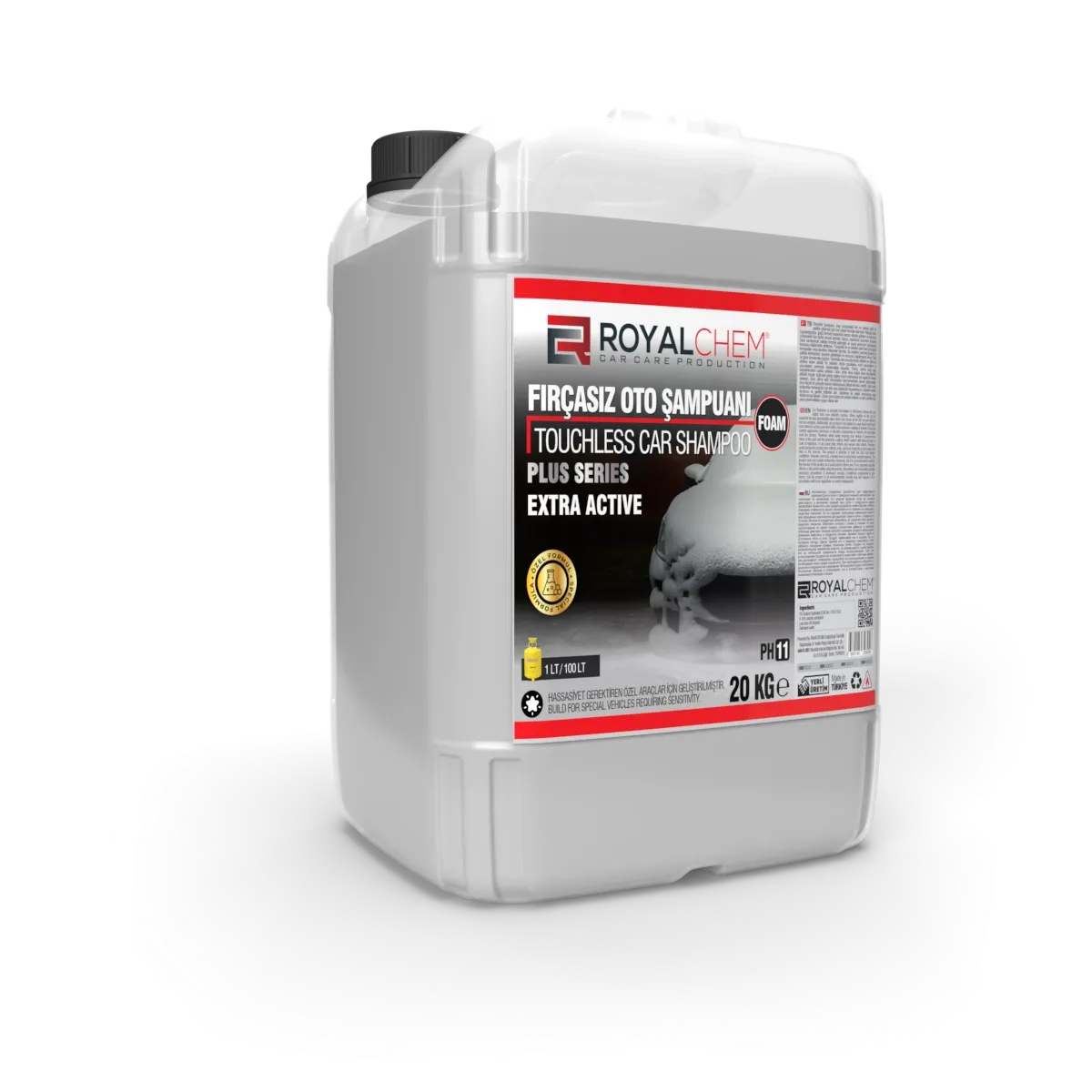 Royalchem Plus Foam 20 Kg - Fırçasız Oto Yıkama Şampuanı