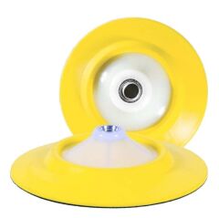 Polisaj Makinası Sarı Esnek Cırtlı Taban 125 MM