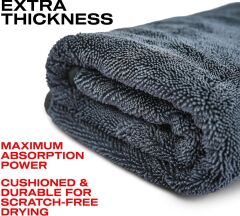 Nasiol Twist Yüksek Su Emici Mikrofiber Kurutma Havlusu 60x90cm - 600GSM