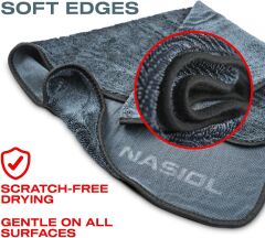 Nasiol Twist Yüksek Su Emici Mikrofiber Kurutma Havlusu 60x90cm - 600GSM