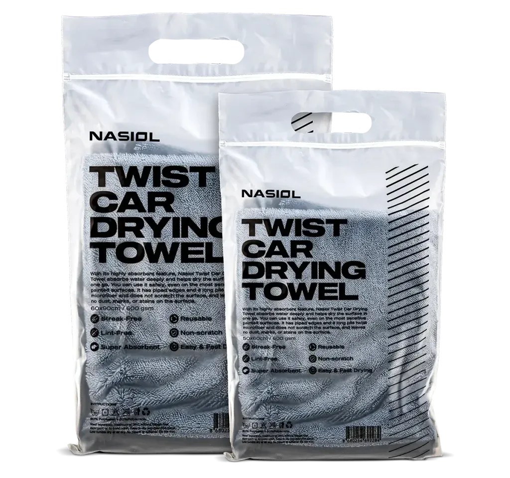 Nasiol Twist Yüksek Su Emici Mikrofiber Kurutma Havlusu 60x90cm - 600GSM