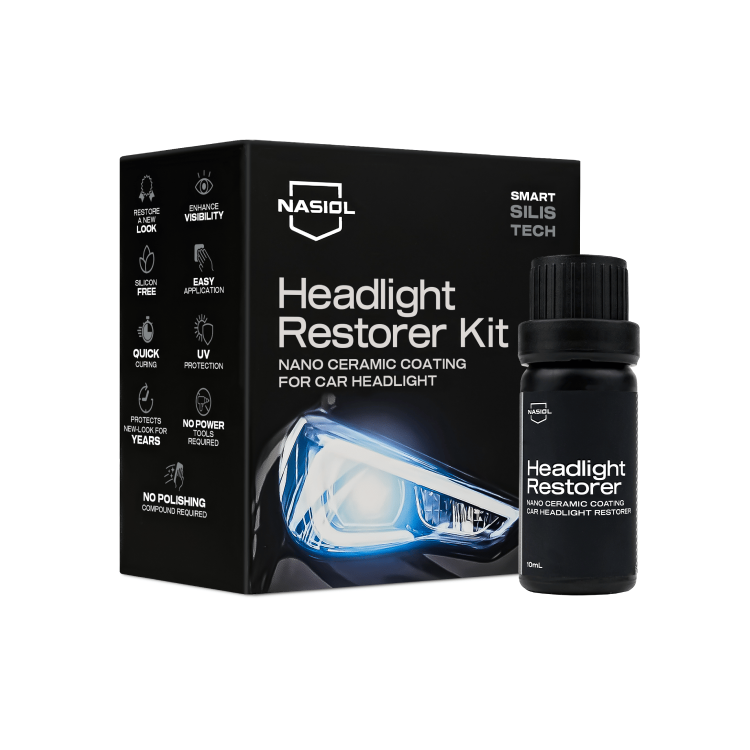 Nasiol Headlight Restorer Nano Seramik Far Yenileme ve Koruma Kiti - 10ml