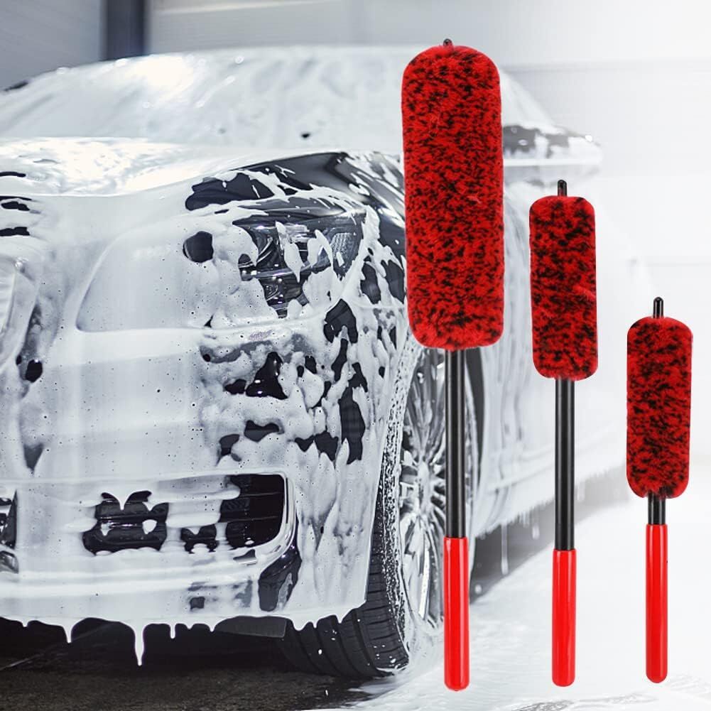 Esnek Mikrofiber Çizmeyen Jant Fırçası 3Lü