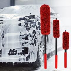 Esnek Mikrofiber Çizmeyen Jant Fırçası 3Lü