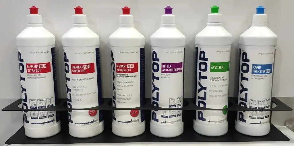 Polytop 6 Gözlü Pasta Cila Duvar Standı