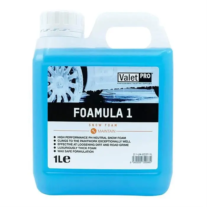 Valet Pro Foamula 1 Ph Nötr Yıkama Köpüğü 1 lt