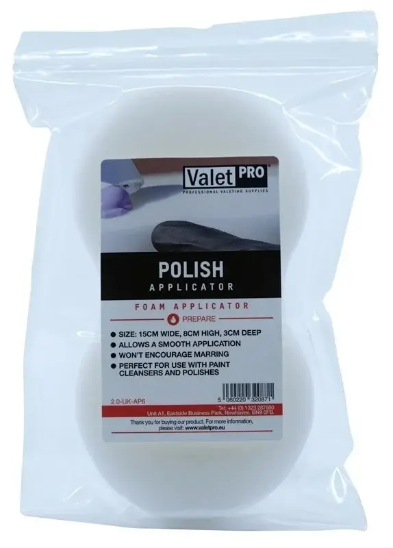 Valet Pro Polish Applicator El İle Pasta Uygulama Süngeri Valet Pro