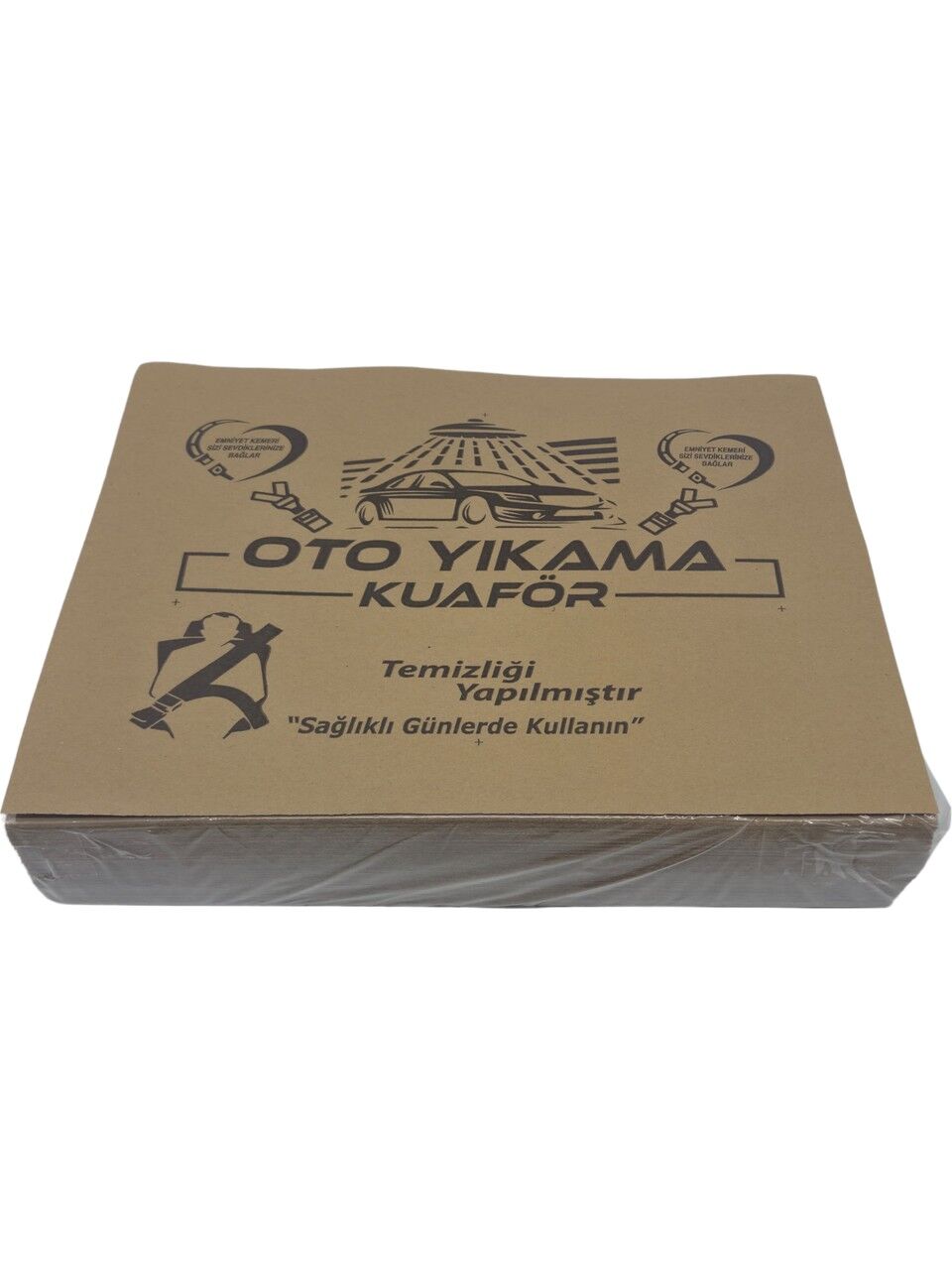 Apex Oto Kağıt Paspas Kraft, Dayanıklı Oto Yıkama Kağıt Paspas 110 gram 500 Adet