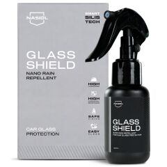 Nasiol Glasshield Nano Yağmur Kaydırıcı-Cam Yüzey Seramik Kaplama Spreyi-2 Yıl Dayanım-50ml