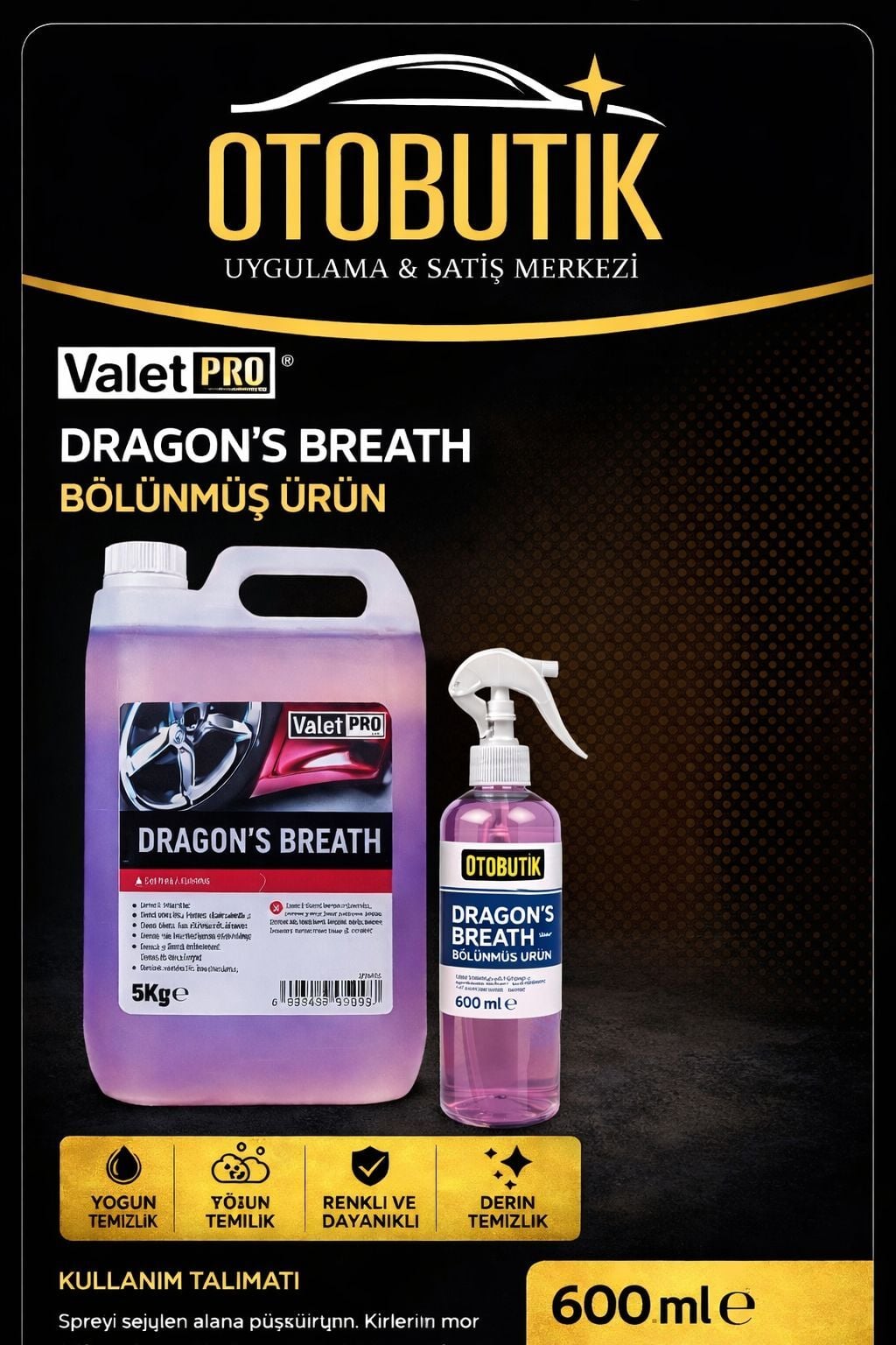 Valet Pro Demir Tozu Sökücü Dragons Breath Bölünmüş 600 ml