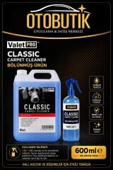Valet Pro Classic Carpet Cleaner Koltuk Temizleme Bölünmüş 600 ml