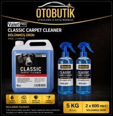 Valet Pro Classic Carpet Cleaner Koltuk Temizleme Bölünmüş 2x600 ml