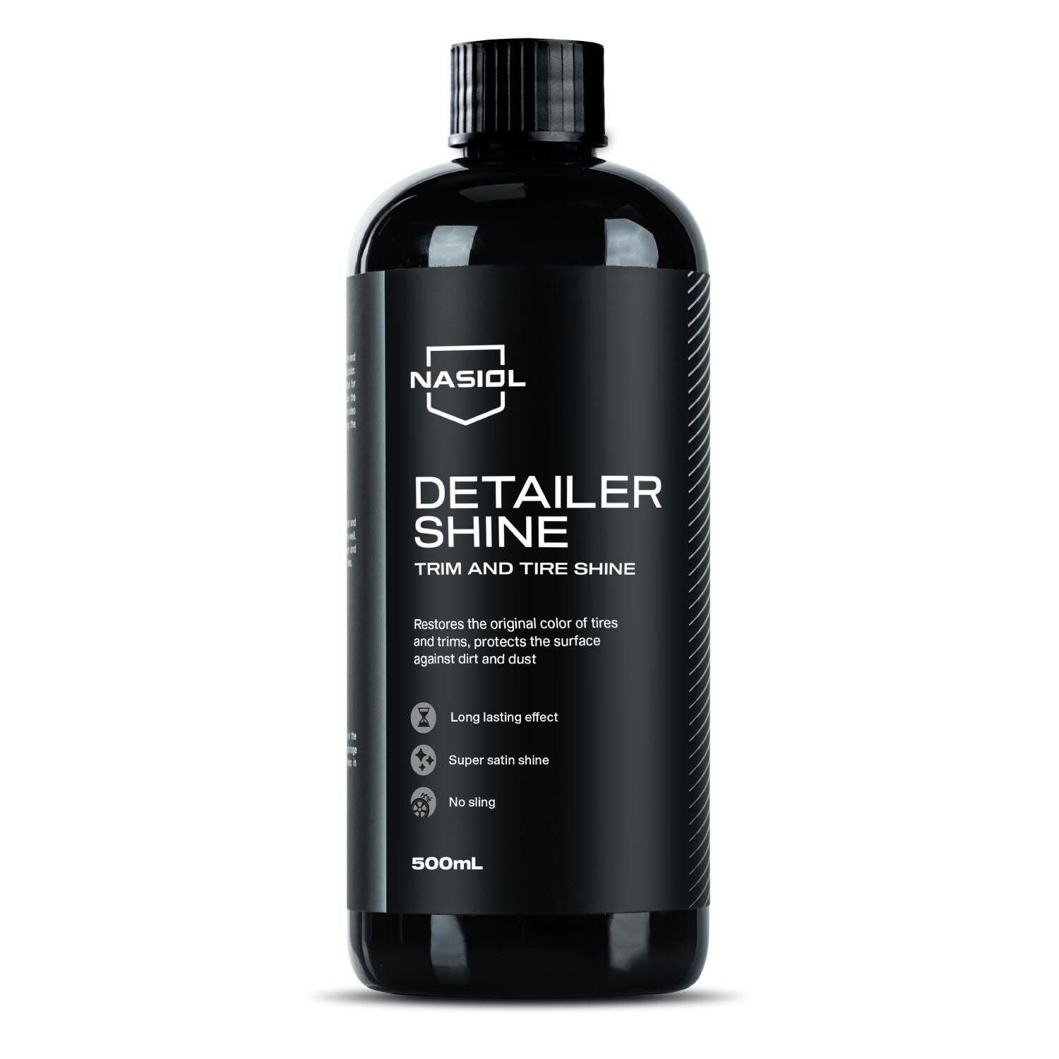Nasiol Detailershine Sünger Hediyeli Trim ve Lastik Parlatıcı/Yenileyici 500ml